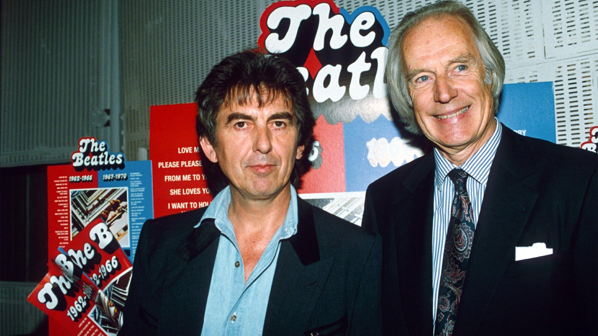 George Harrison And George Martin 