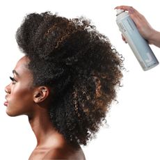 Woman using Justice Professional hairspray