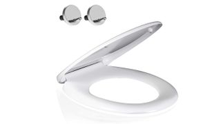Mass Dynamic Soft Close Quick Release Toilet Seat with hinges