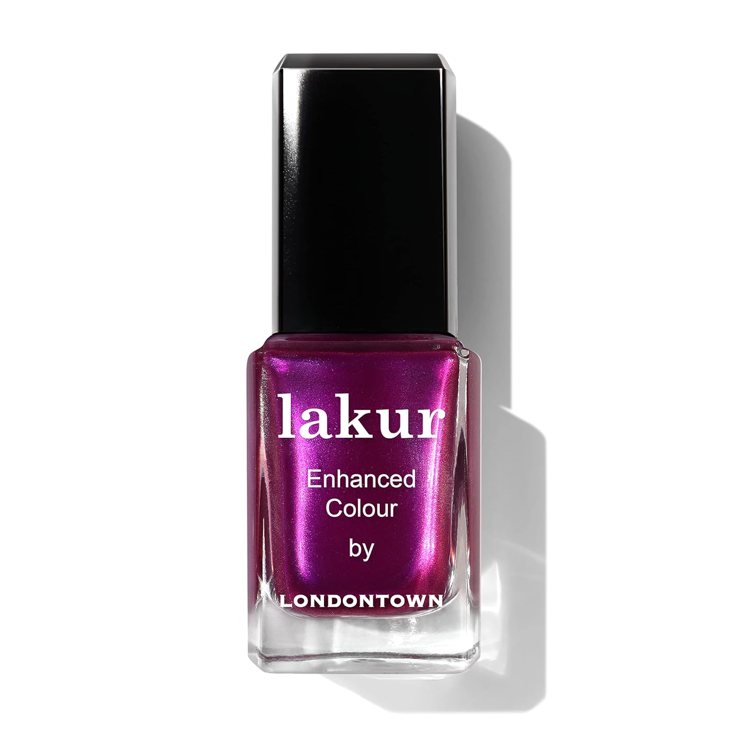 Londontown Lakur Nail Polish - Chip-Resistant, Non-Toxic, Conditions &amp;amp; Hydrates Nails | Shimmery Grape Purple, Alexa, Let&#039;s Dance!, .40 Fl Oz