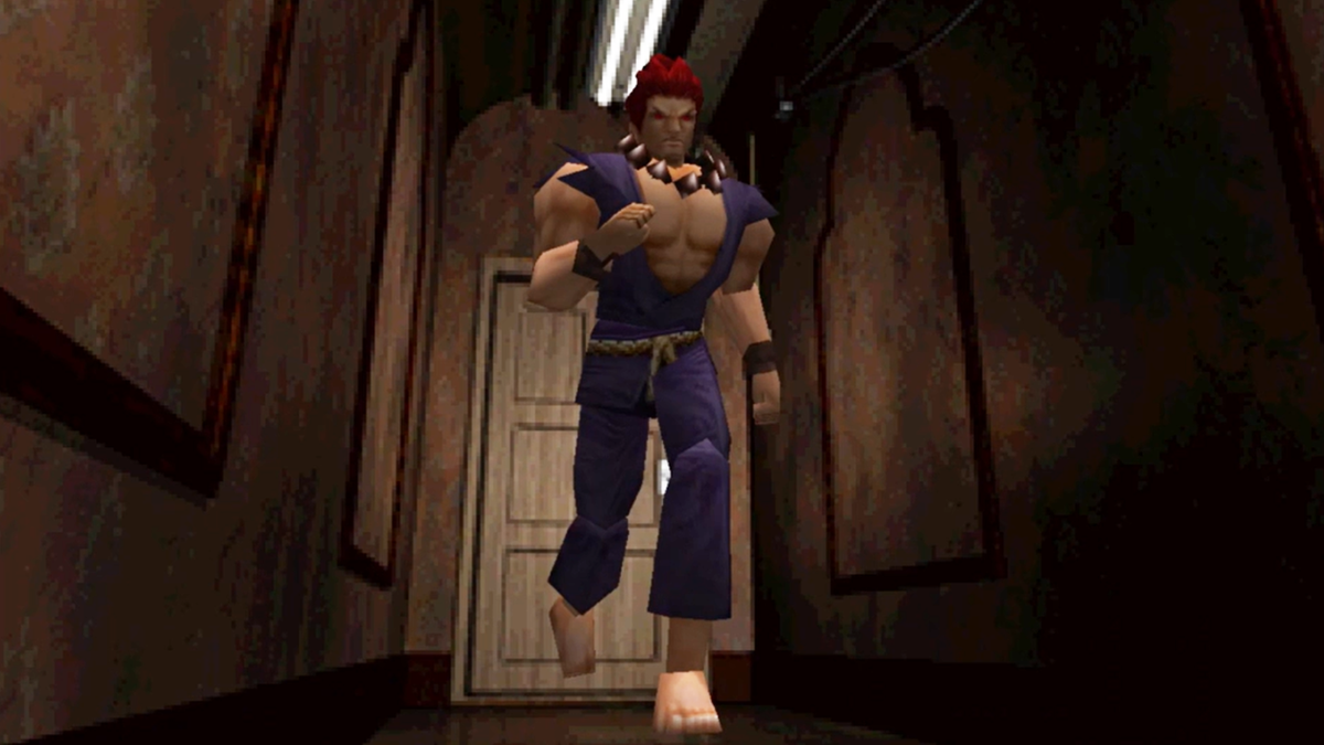 Akuma model in resi 2 running through a hallway