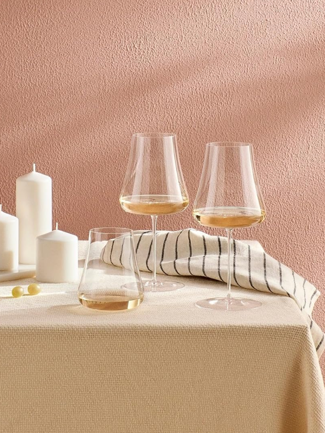A white wine glass from Nude