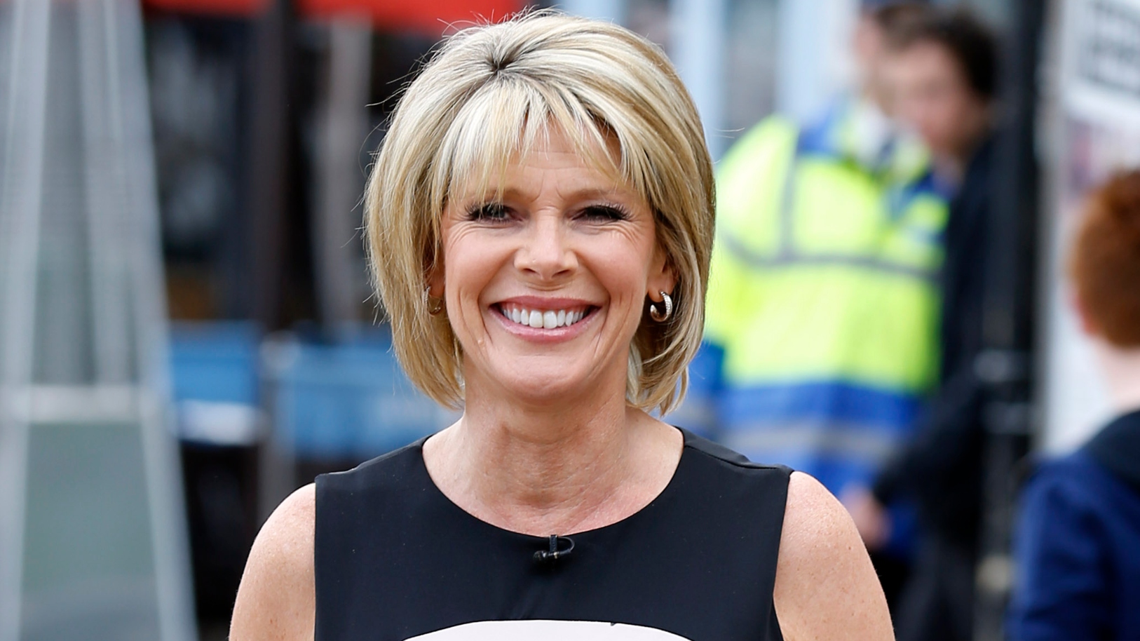 Ruth Langsford seen filming &#039;This Morning&#039; on the Southbank on July 30, 2015