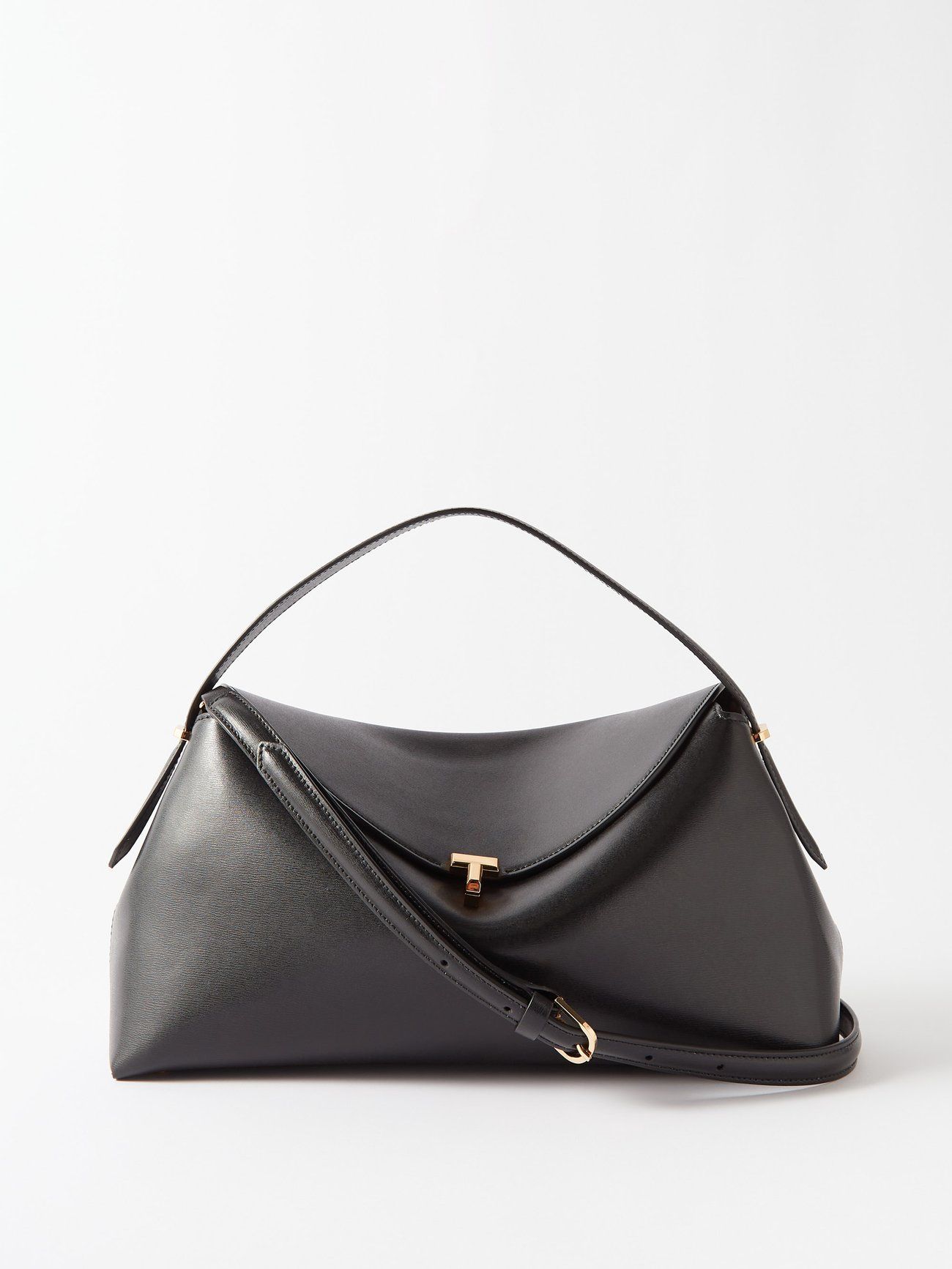 T-Lock leather shoulder bag