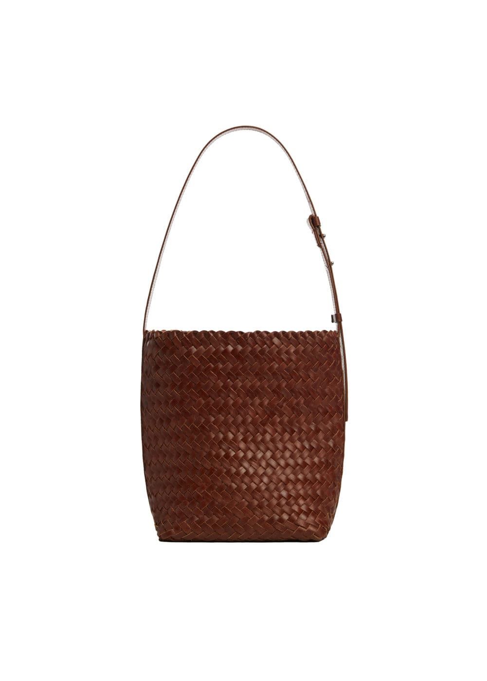 Braided Leather Bag - Women