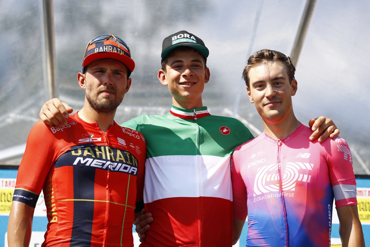 The podium finishers