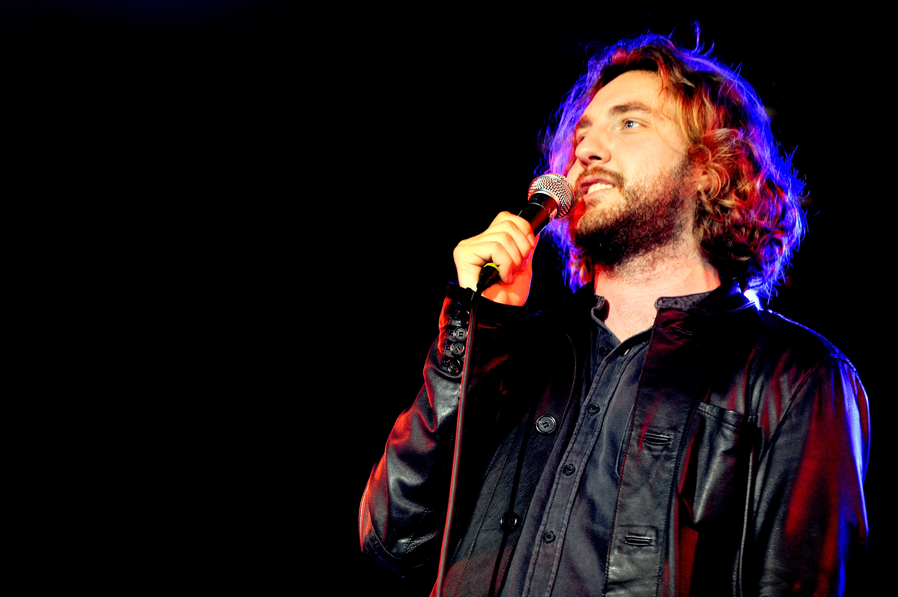 LEEDS, ENGLAND - AUGUST 28: Comedian Seann Walsh performs on Day 2 of the Leeds Festival at Bramham Park on August 28, 2015 in Leeds, England. (Photo by Shirlaine Forrest/WireImage)