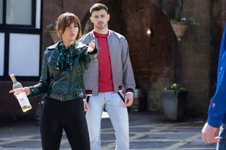 Romeo Nightingale with Mercedes McQueen in Hollyoaks