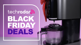 Ninja Creami on a pink backdrop with the text "black Friday deals"