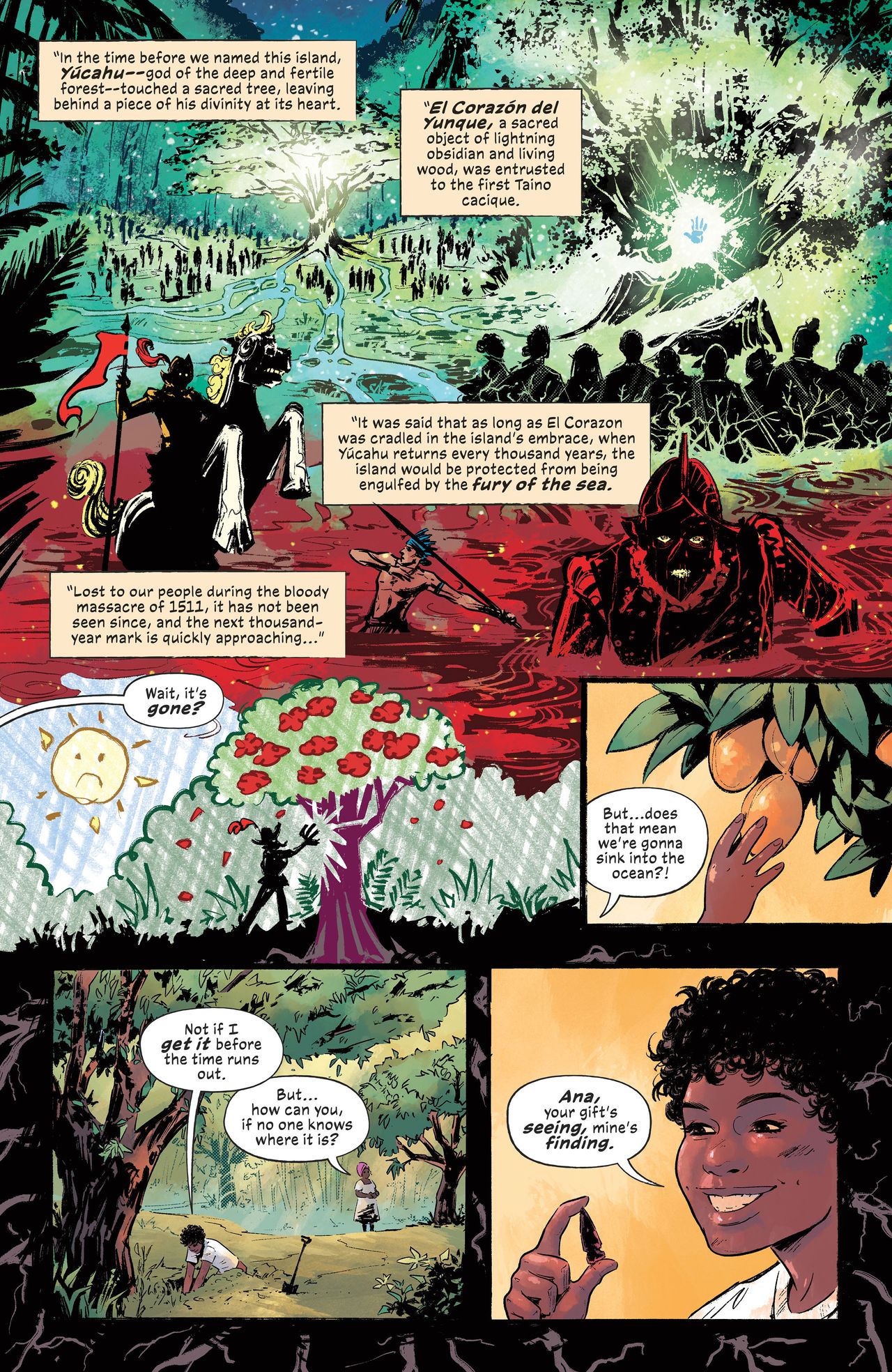 Covers and art from Finders//Keepers #1.