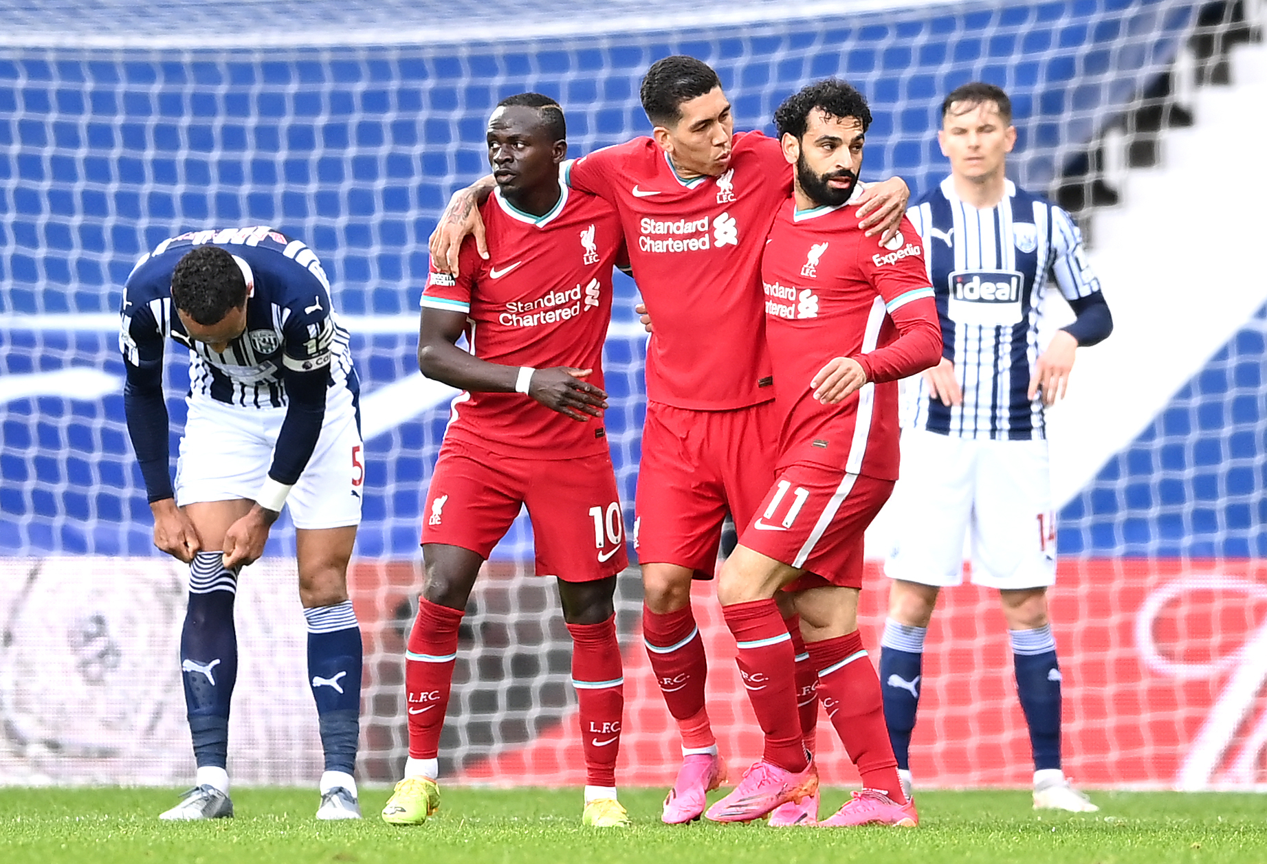 Mane, Roberto Firmino and Mohamed Salah have formed a potent attacking trio at Liverpool (Laurence Griffiths/PA)