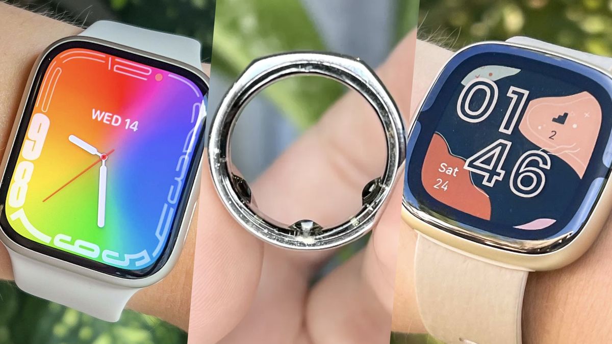 Apple Watch Series 8, Oura Ring Gen 3 and Fitbit Sense 2 