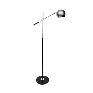 vintage chrome floor lamp, minimalist