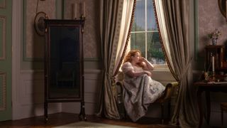 Nicola Coughlan as Penelope Featherington in Bridgerton season 3 locations