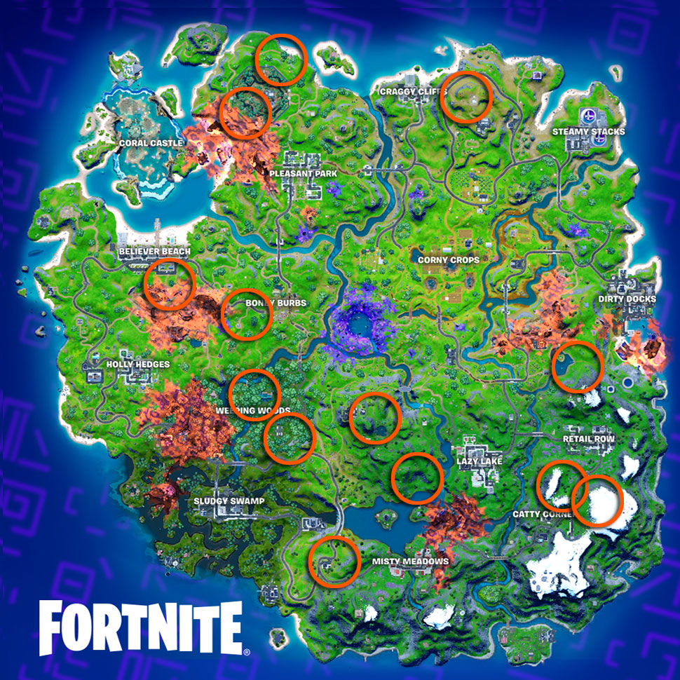 Fortnite wolves locations