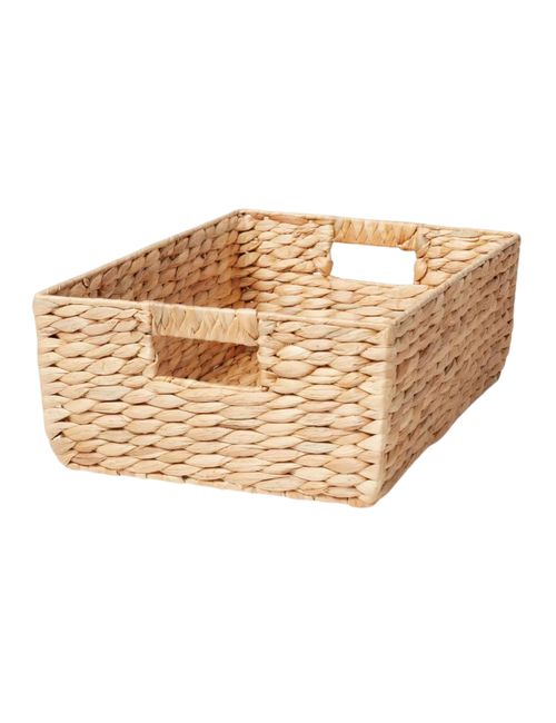 Woven Water Hyacinth Storage Basket