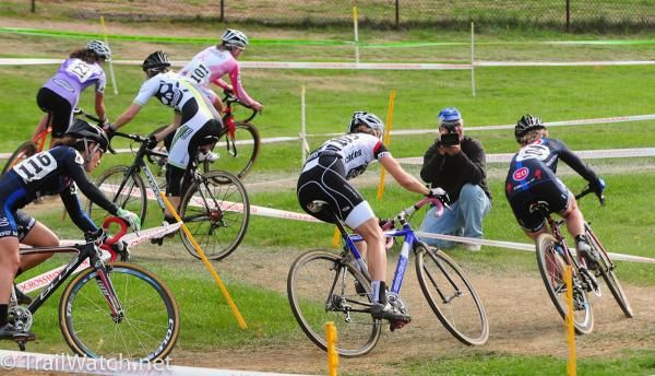 Leaders railing through some turns