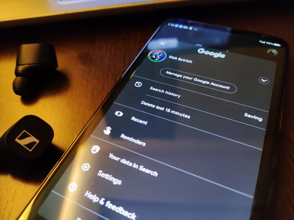 Google app for Android now lets you delete the last 15 minutes of your
