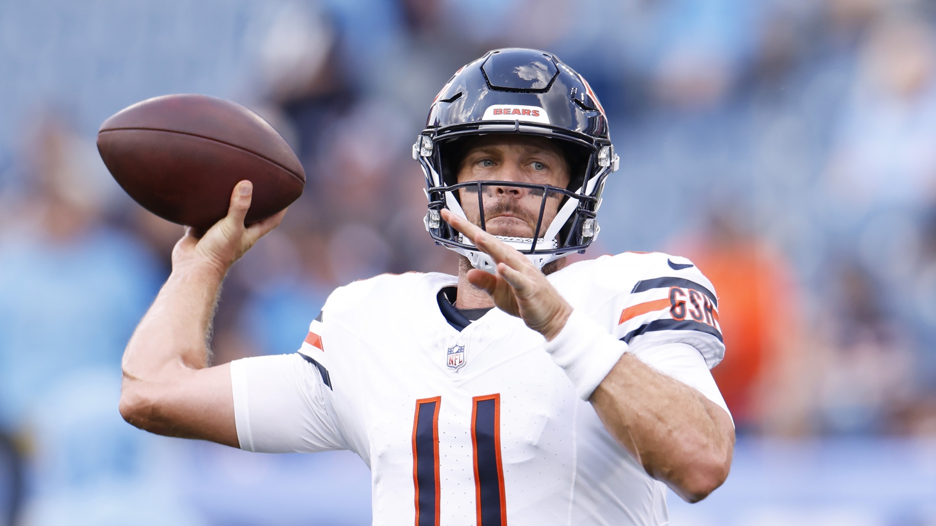 Chicago Bears quarterback Case Keenum during preseason