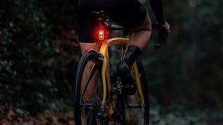 The Magicshine SEEMEE 300 mounted on a bike