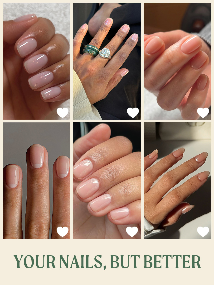 Unhas naturais e brilhantes