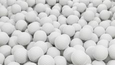 pile of golf balls