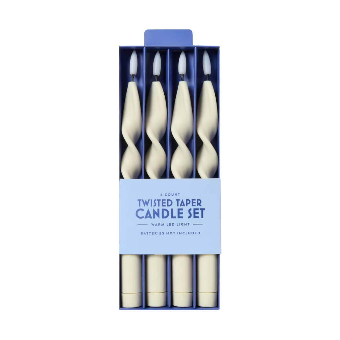 Target, LED Spiral Taper Candles, Set of 4