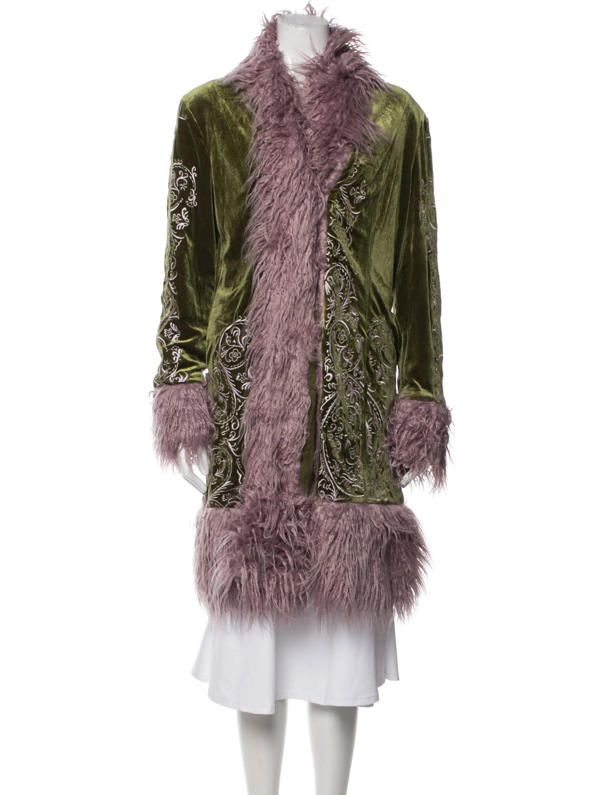 Understated Leather, Patterned Coat