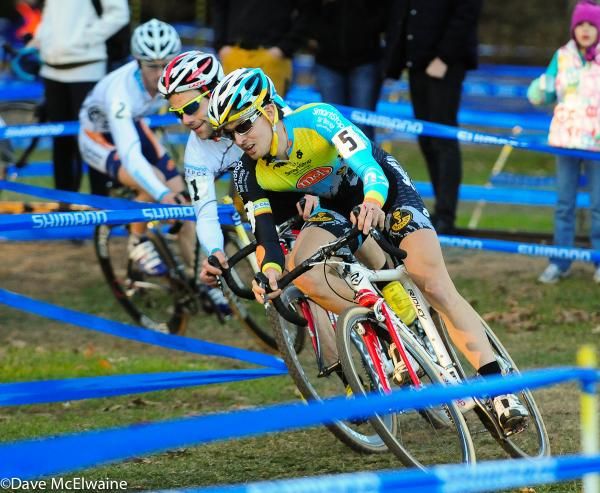 Jerome Townsend (Smartstop/ Mock Orange Bikes) and Lindine may have had some contact coming into the sand pit for the last time