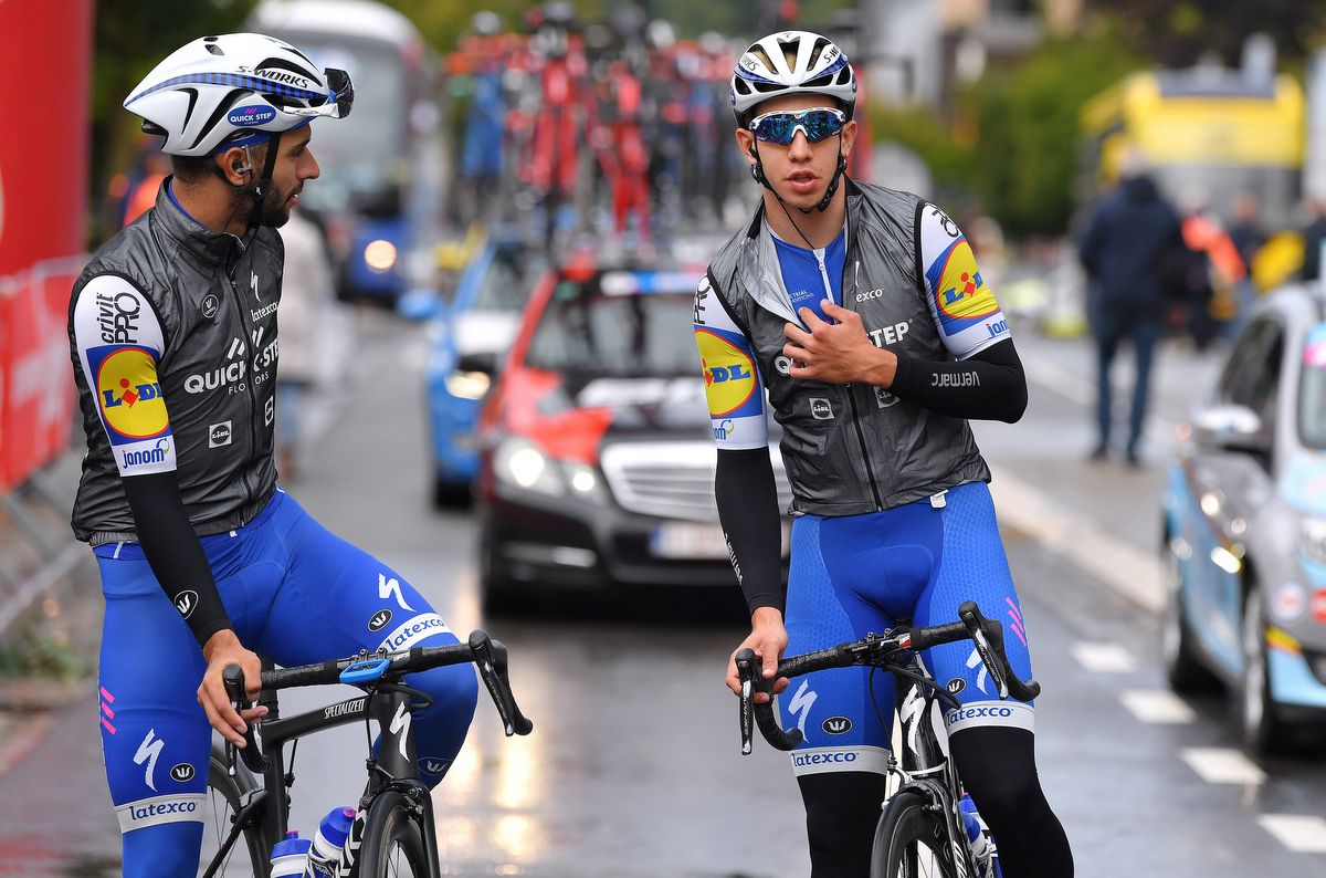 Colombians Fernando Gaviria and Alvaro Jose Hodeg Chagui (Quick-Step Floors)
