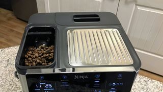 Ninja ES601 Luxe Café Premier Series 3-in-1 Espresso Machine being tested in writer's home