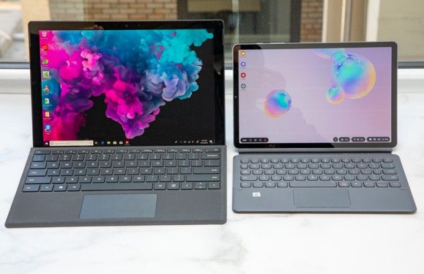 Samsung Galaxy Tab S6 Vs Microsoft Surface Pro 7 Galaxy Tab S6 vs. Surface Pro 6: Which Should You Buy? | Laptop Mag