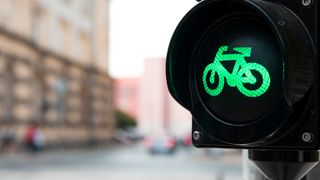 green bike traffic light