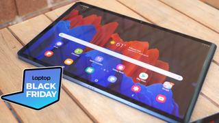 Samsung Galaxy Tab S7 with Laptop Black Friday deal logo