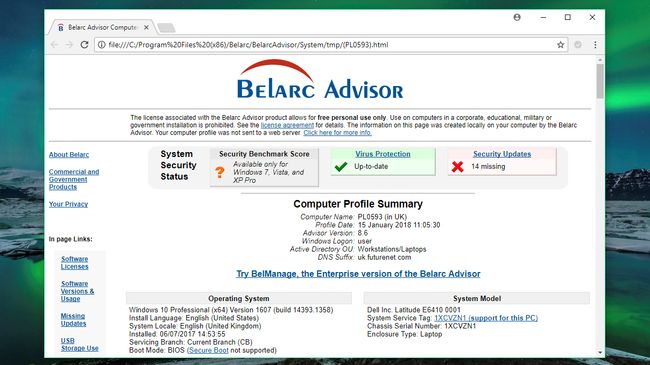 belarc key finder download