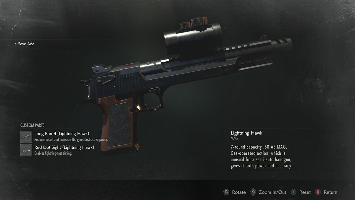 Not my images but look at the level of gun customization in escape