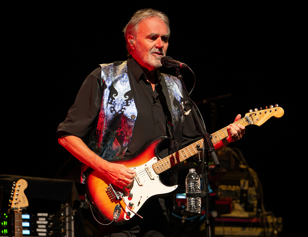 10cc's Rick Fenn performs at the Palace Of Fine Arts in San Francisco, California on August 17, 2024