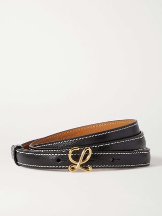 L Buckle Leather Belt