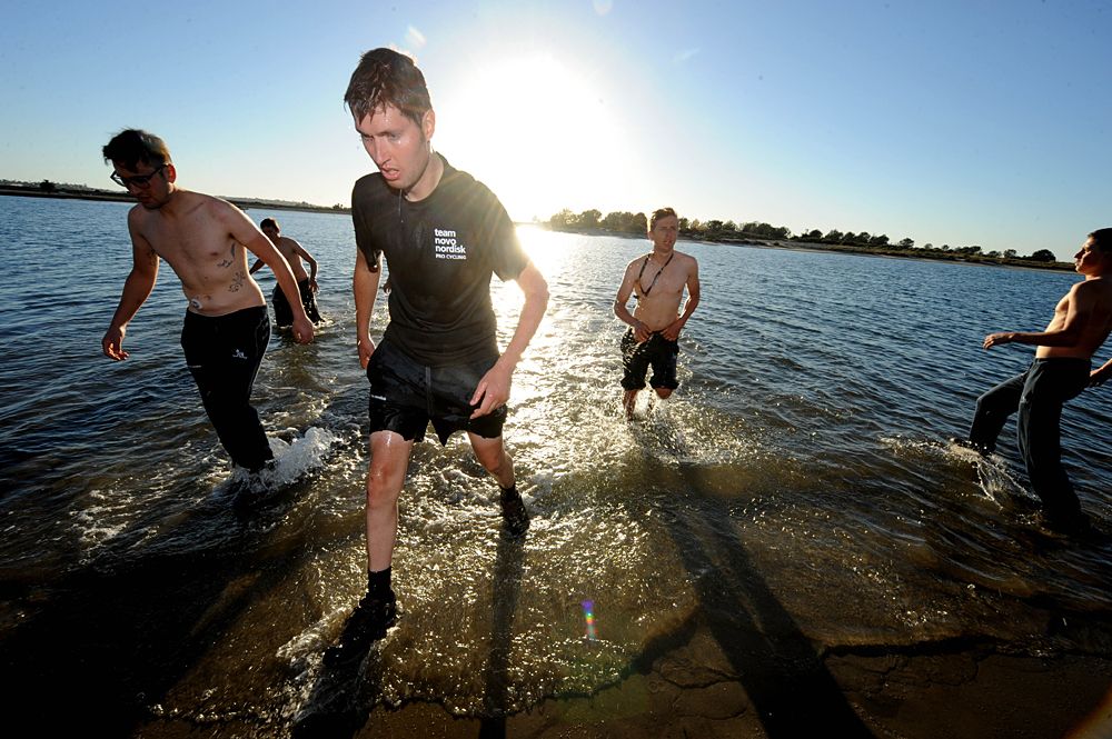 Novo Nordisk riders team-building with former US Navy SEALs