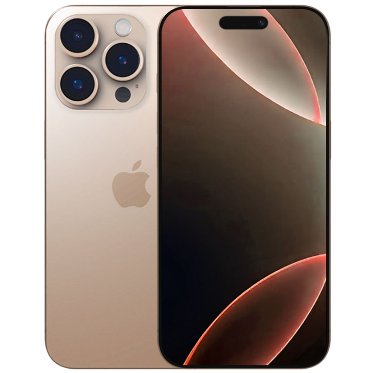 The iPhone 16 Pro Max in desert titanium