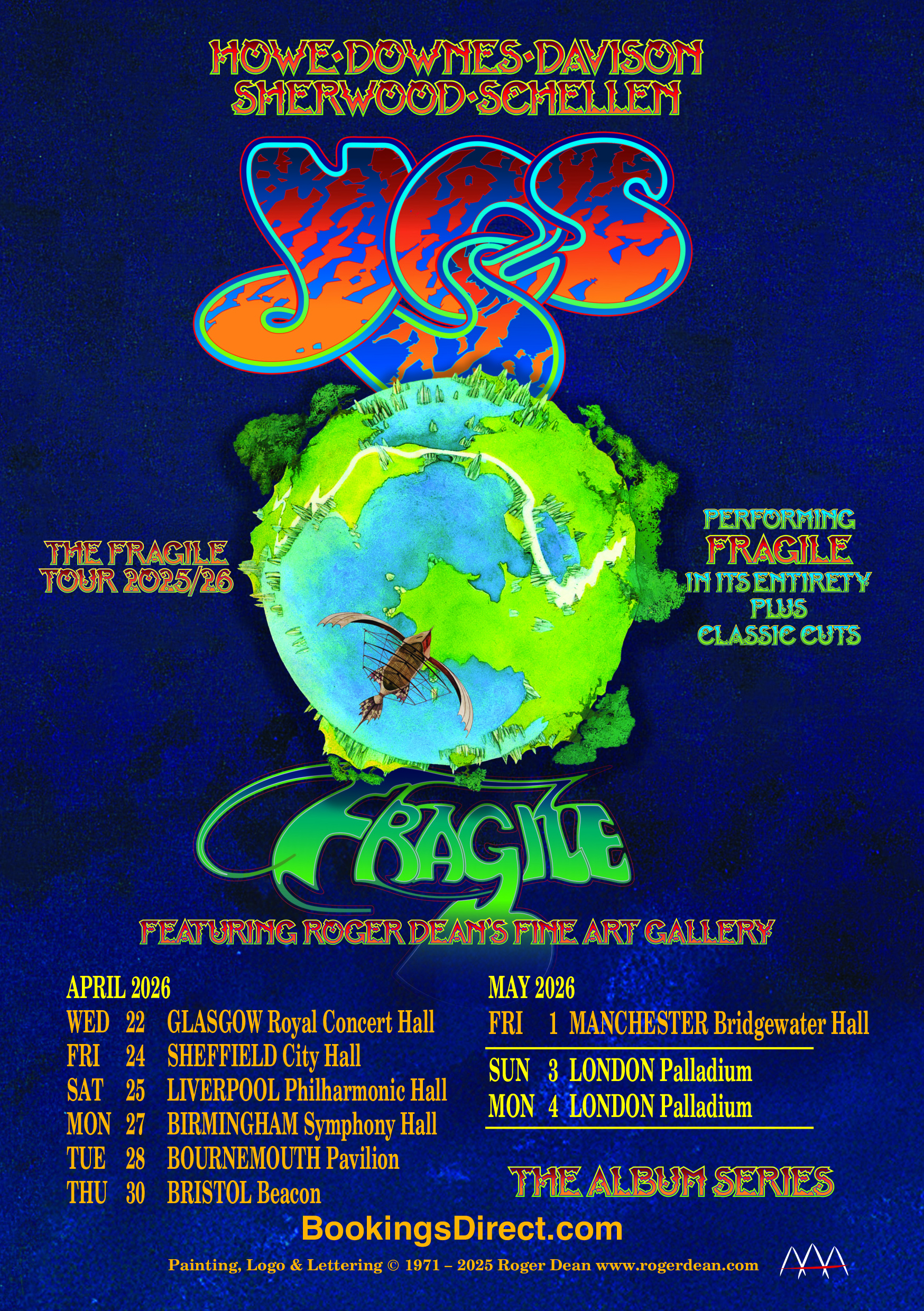 Yes UK Tour Poster 2026