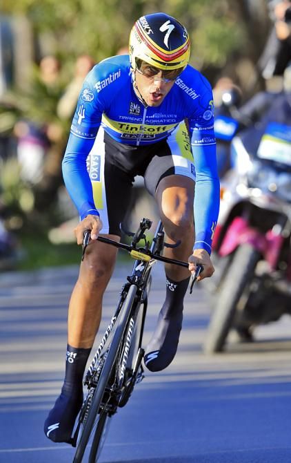 Alberto Contador (Tinkoff-Saxo) on his way to winning Tirreno-Adriatico