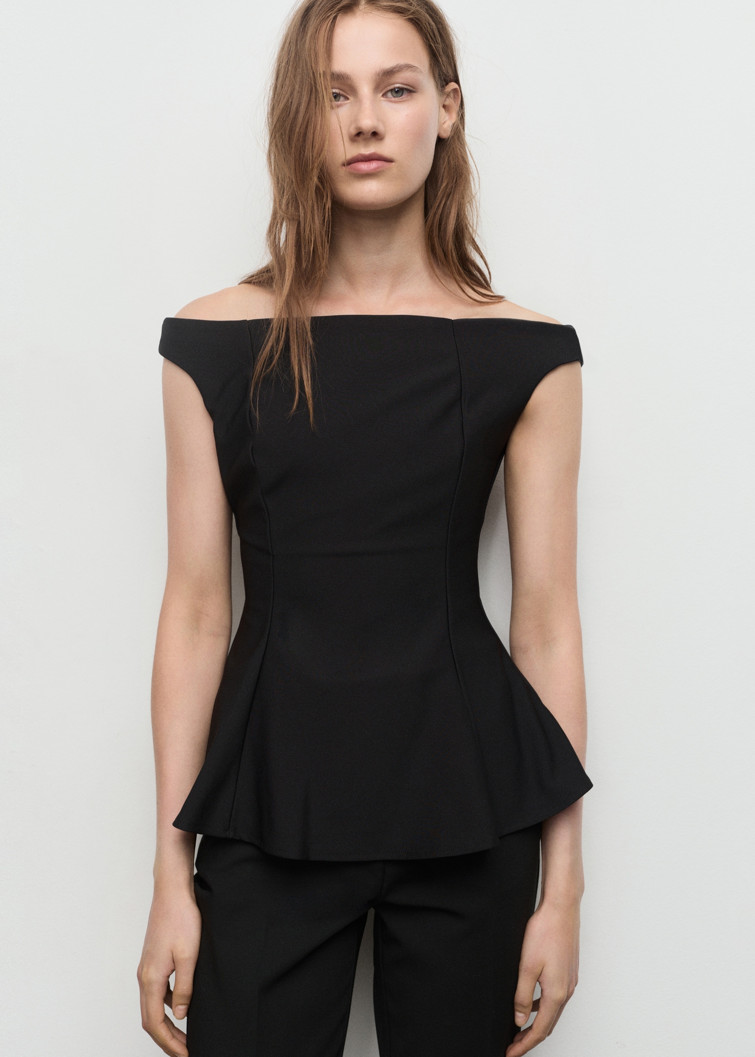 Strapless Peplum Top - Women | Mango United Kingdom