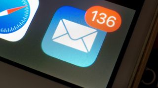 Mail app icon on an iPhone