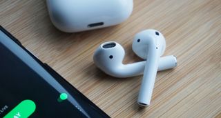 AirPods on table