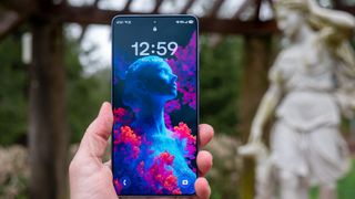 A vibrant wallpaper on the Samsung Galaxy S26 Ultra