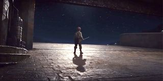 Final shot of Star Wars: The Last Jedi broom boy