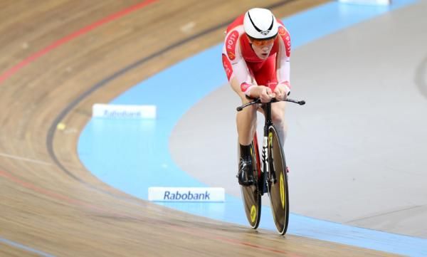 Lasse Norman Hansen finished third in the Omnium pursuit for Denmark