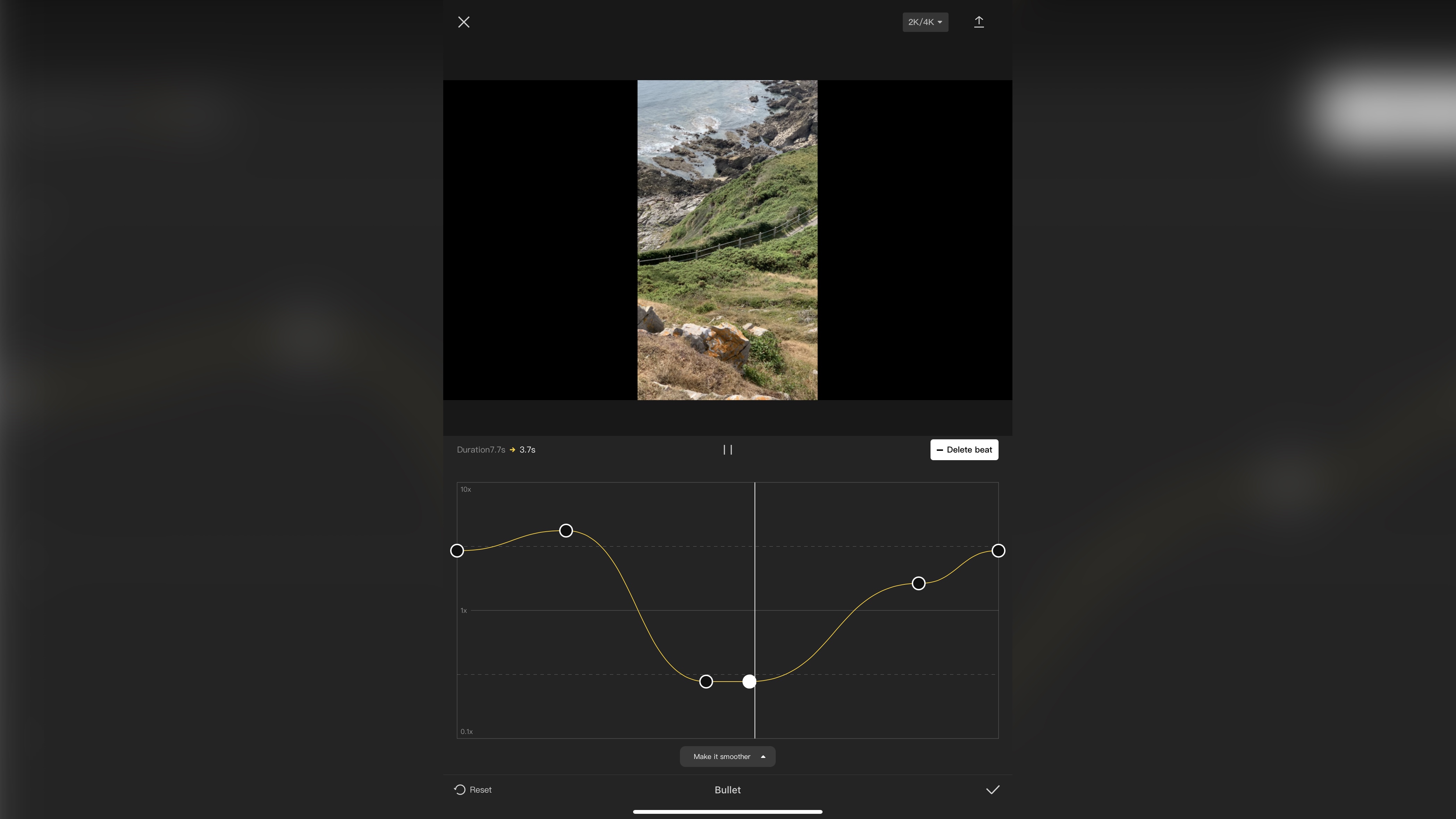 CapCut mobile video editing app during our testing