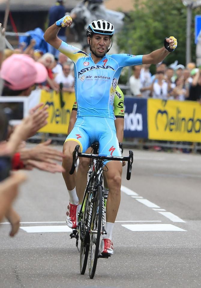 Vincenzo Nibali (Astana) wins the Italian road race
